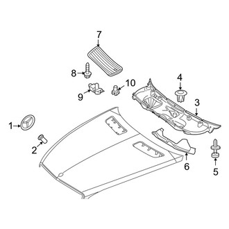 Mercedes-Benz OE - Hood - Exterior Trim