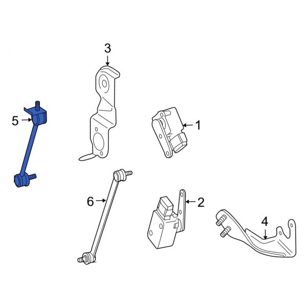 Headlight Level Sensor Strut Support