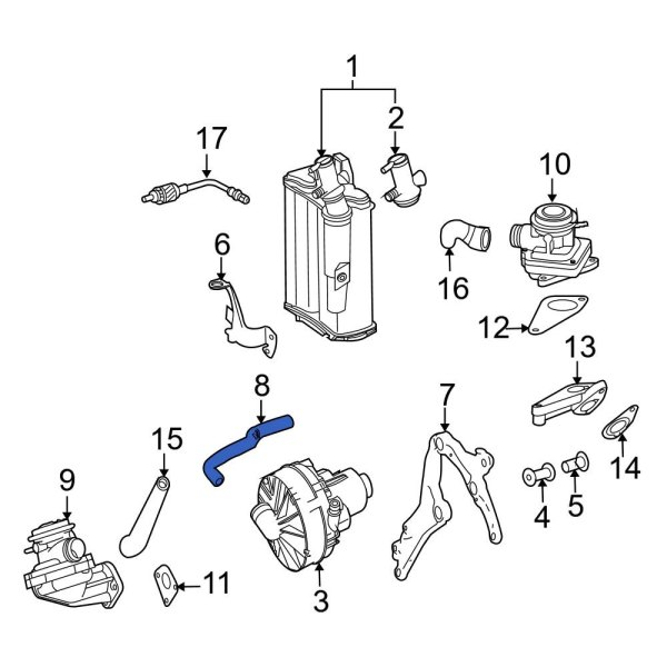 Secondary Air Injection Pump Hose