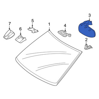 Mercedes-Benz OE - Front Interior Rear View Mirror