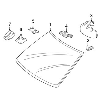 Mercedes-Benz OE - Windshield - Glass