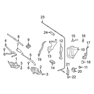 Mercedes-Benz OE - Windshield - Wiper & Washer Components