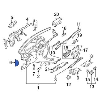 Mercedes-Benz OE - Left Instrument Panel Side Cover