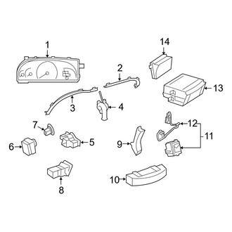 Mercedes-Benz OE - Instrument Panel - Cluster & Switches