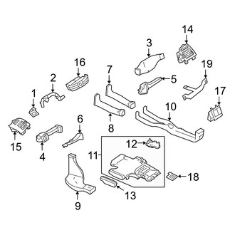 Mercedes-Benz OE - Instrument Panel - Ducts