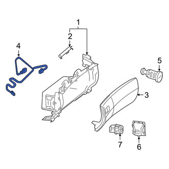Mercedes-Benz OE - Front Glove Box Light Connector