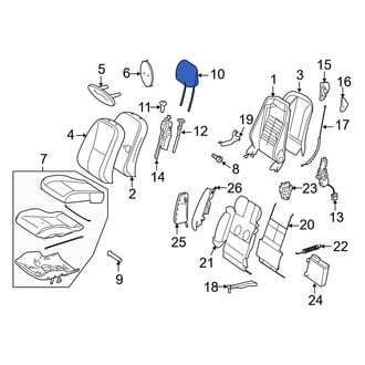 Mercedes-Benz OE - Front Left Headrest
