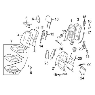 Mercedes-Benz OE - Seats & Tracks - Front Seat Components (Passenger Seat)