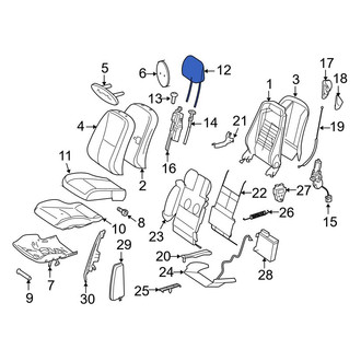 Mercedes-Benz OE - Front Right Headrest
