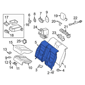 Mercedes-Benz OE - Rear Seat Back Cushion Cover