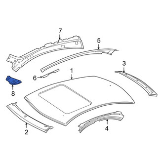 Mercedes-Benz OE - Sun Visor Bracket