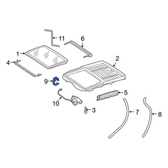 Mercedes-Benz OE - Front Sunroof Drain Hose Clamp