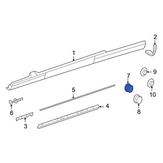Mercedes-Benz OE - Rocker Panel Molding Clip
