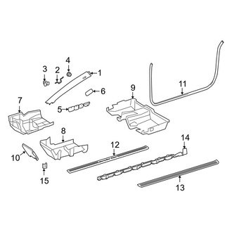 Mercedes-Benz OE - Pillars, Rocker & Floor - Interior Trim