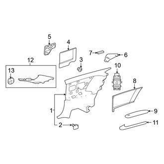 Mercedes-Benz OE - Quarter Panel - Interior Trim