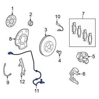 Mercedes-Benz OE - Front Right ABS Wheel Speed Sensor