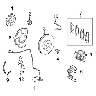 Mercedes-Benz OE - Rear Suspension - Brake Components
