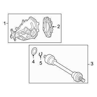 Mercedes-Benz OE - Rear Suspension - Axle & Differential (AWD)