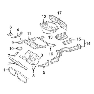 Mercedes-Benz OE - Rear Body & Floor - Floor & Rails