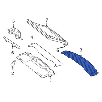 Mercedes-Benz OE - Rear Package Tray Trim