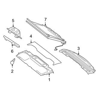 Mercedes-Benz OE - Rear Body & Floor - Interior Trim (Package Tray)
