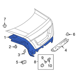 Mercedes-Benz OE - Rear Upper Deck Lid Trim