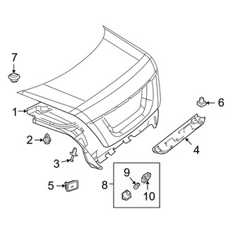 Mercedes-Benz OE - Trunk Lid - Interior Trim