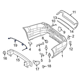 Mercedes-Benz OE - Rear Parking Aid System Wiring Harness