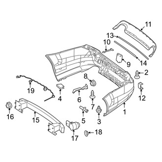 Mercedes-Benz OE - Rear Bumper - Bumper & Components