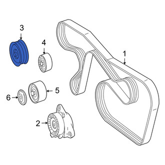 Mercedes-Benz OE - Accessory Drive Belt Idler Pulley