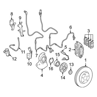 Mercedes-Benz OE - Front Suspension - Brake Components