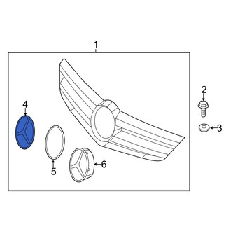 Mercedes-Benz OE - Front Grille Emblem