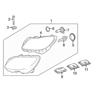 Mercedes-Benz OE - Front Lamps - Headlamp Components