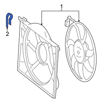 Mercedes-Benz OE - Engine Cooling Fan Shroud Clip