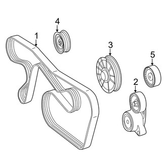 Mercedes-Benz OE - Cooling - Belts & Pulleys (5.5L)