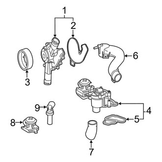 Mercedes-Benz OE - Cooling - Water Pump