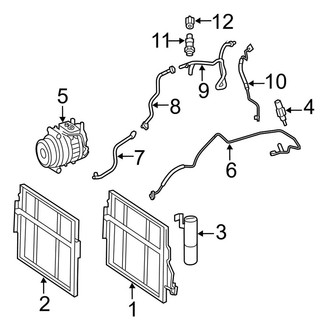 Mercedes-Benz OE - Air Conditioner & Heater - Condenser, Compressor & Lines