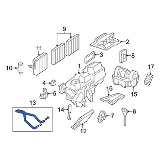 Mercedes-Benz OE - HVAC Heater Hose Outlet Tube