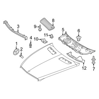 Mercedes-Benz OE - Hood - Exterior Trim