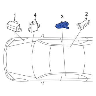 Mercedes-Benz OE - Tire Pressure Monitoring System (TPMS) Sensor