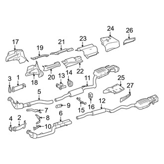 Mercedes-Benz OE - Exhaust System - Exhaust Components (5.5L)