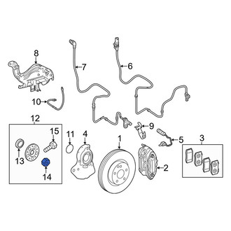 Mercedes-Benz OE - Front Axle Nut