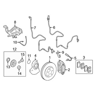 Mercedes-Benz OE - Front Suspension - Brake Components