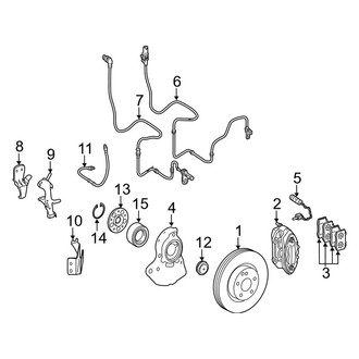 Mercedes-Benz OE - Front Suspension - Brake Components