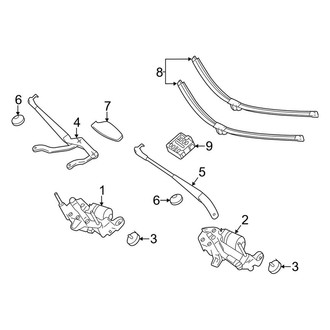 Mercedes-Benz OE - Windshield - Wiper Components