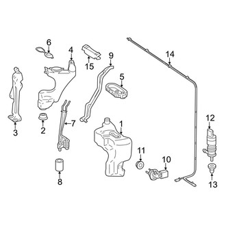 Mercedes-Benz OE - Windshield - Washer Components