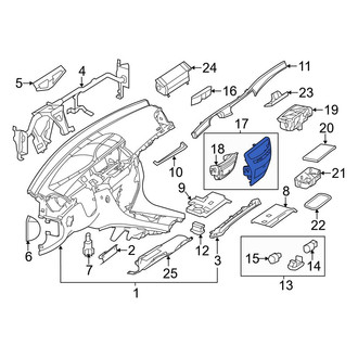 Mercedes-Benz OE - Instrument Panel Bezel