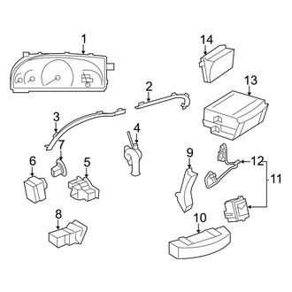 Mercedes-Benz OE - Instrument Panel - Cluster & Switches