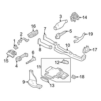 Mercedes-Benz OE - Instrument Panel - Ducts