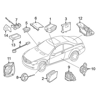 Mercedes-Benz OE - Instrument Panel - Sound System